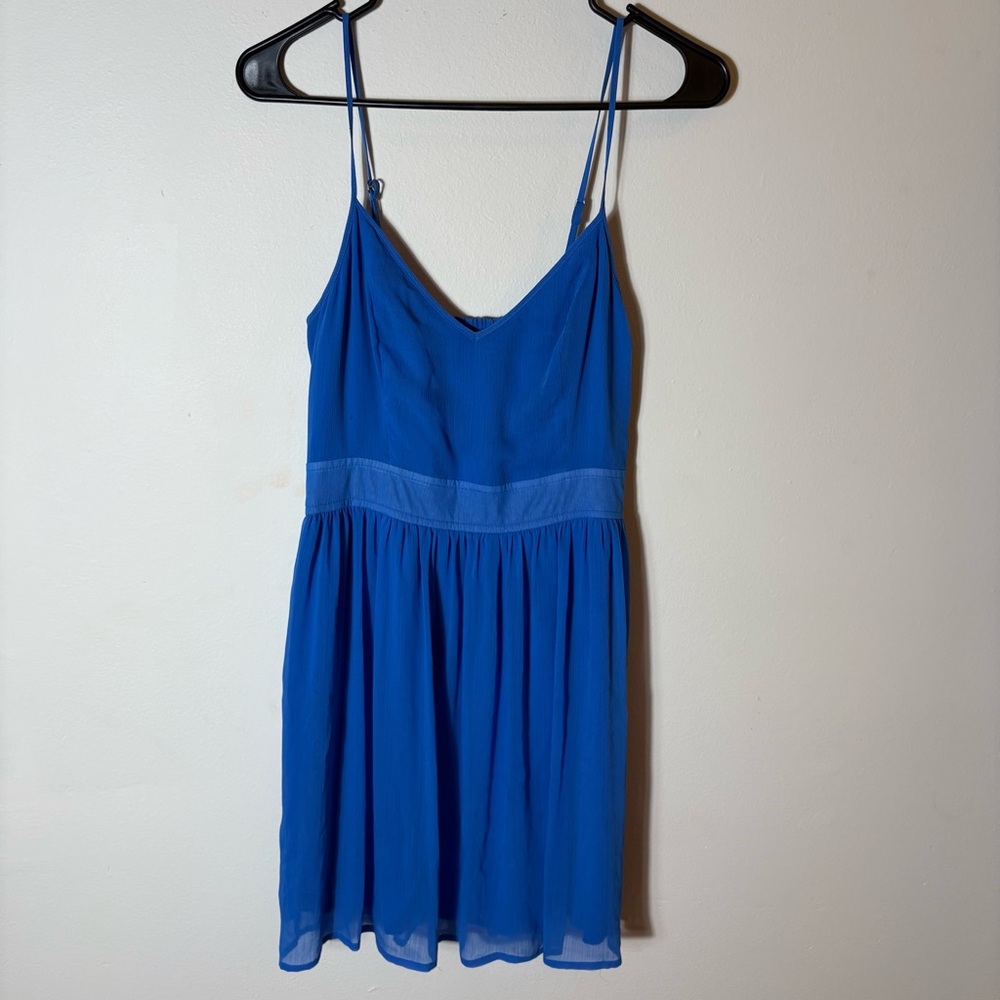 Abercrombie & Fitch Blue Spaghetti Strap Dress Size Medium